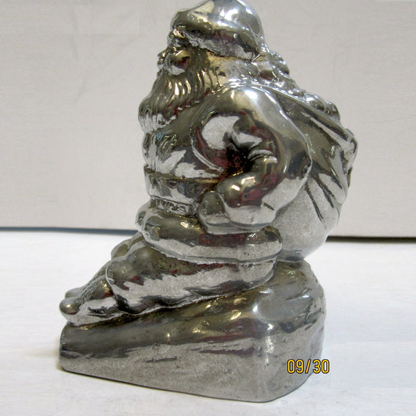 Santa Claus aluminum bookends (pair)