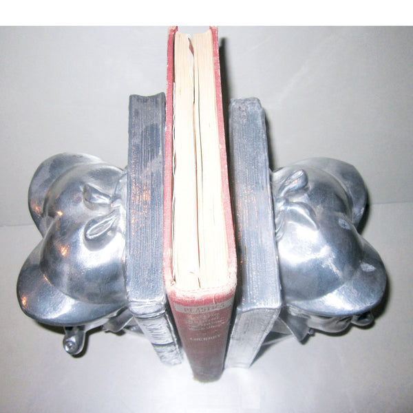 Sherlock Holmes Detective bookends, aluminum (pair)