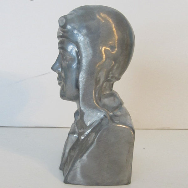 Barnstorming era Aviator aluminum bookends (pair)